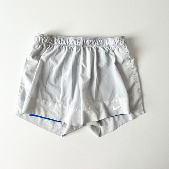 Nike Flex Essential Dri-Fit Athletic Shorts Spandex Lined Grey Blue Medi… - Picture 1 of 8